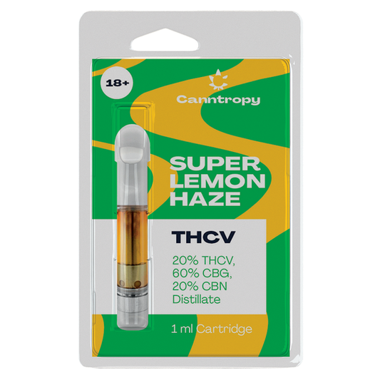Canntropy THCV Cartridge Super Lemon Haze - 20% THCV, 60% CBG, 20% CBN, 1 ml