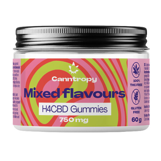 Canntropy H4CBD Fruit Gummies ízű keverék, 750 mg, 30 db x 25 mg, 60 g