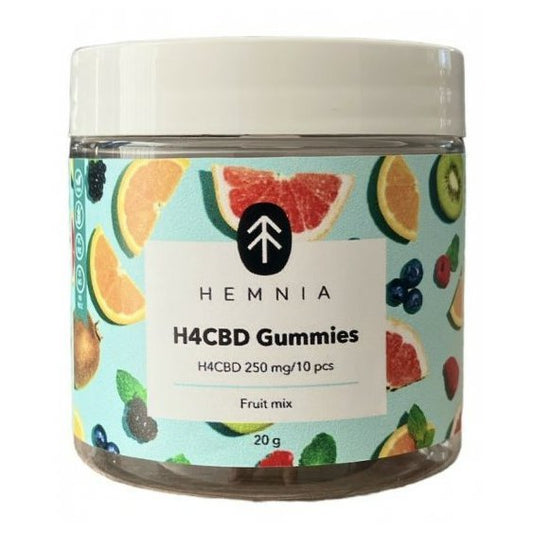 Hemnia H4CBD Gummies Fruit Mix, 250 mg H4CBD, 10 db x 25 mg, 20 g